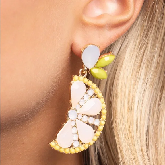 Lemon Earrings - Picture 2 of 2